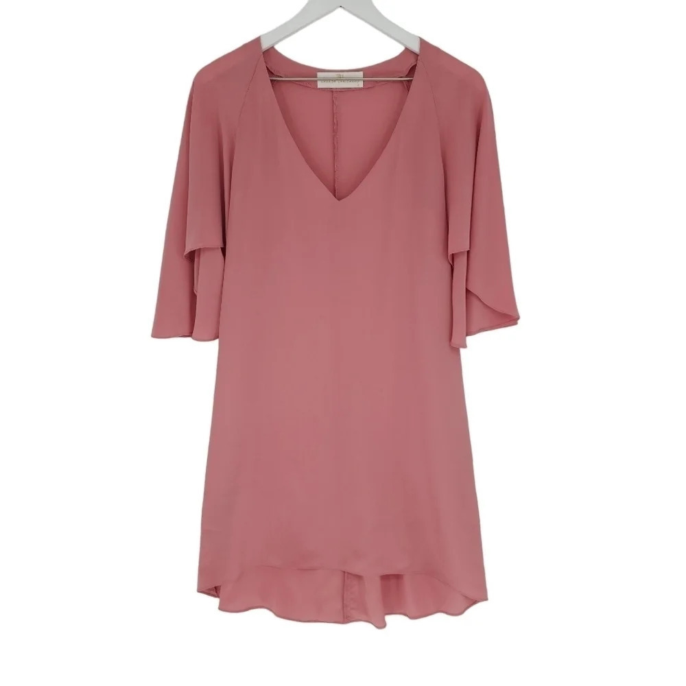 Amanda Uprichard Vneck Silk Dress